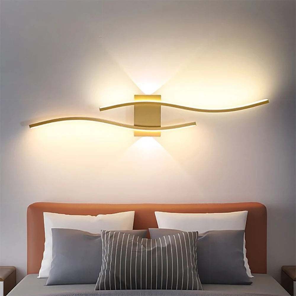Applique murale moderne LED à double courbe - Minseh