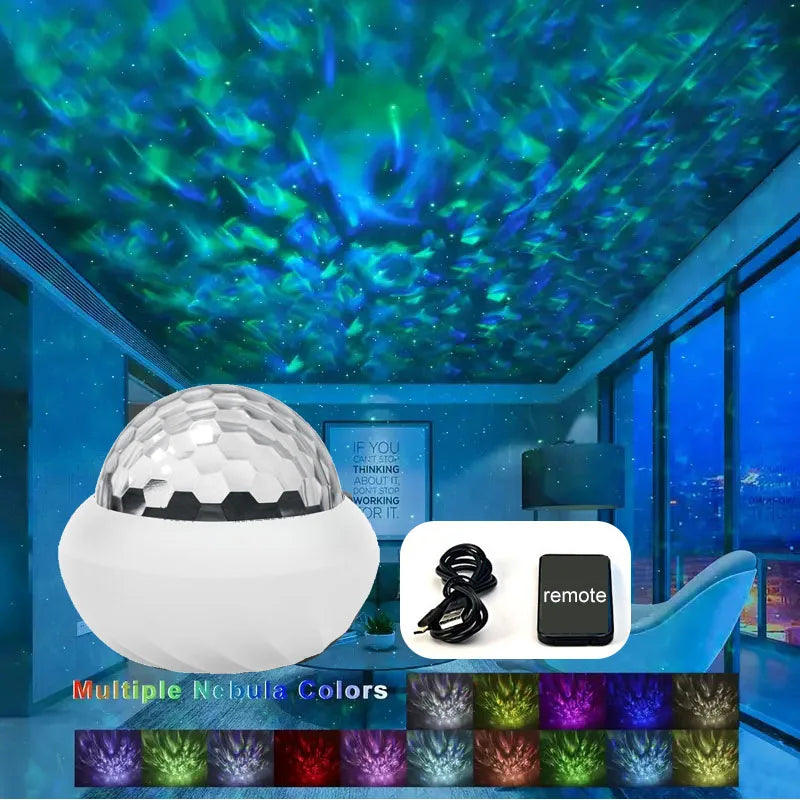 Projecteur Aurora™ – Aurore Boréale RGB 360° | Minseh