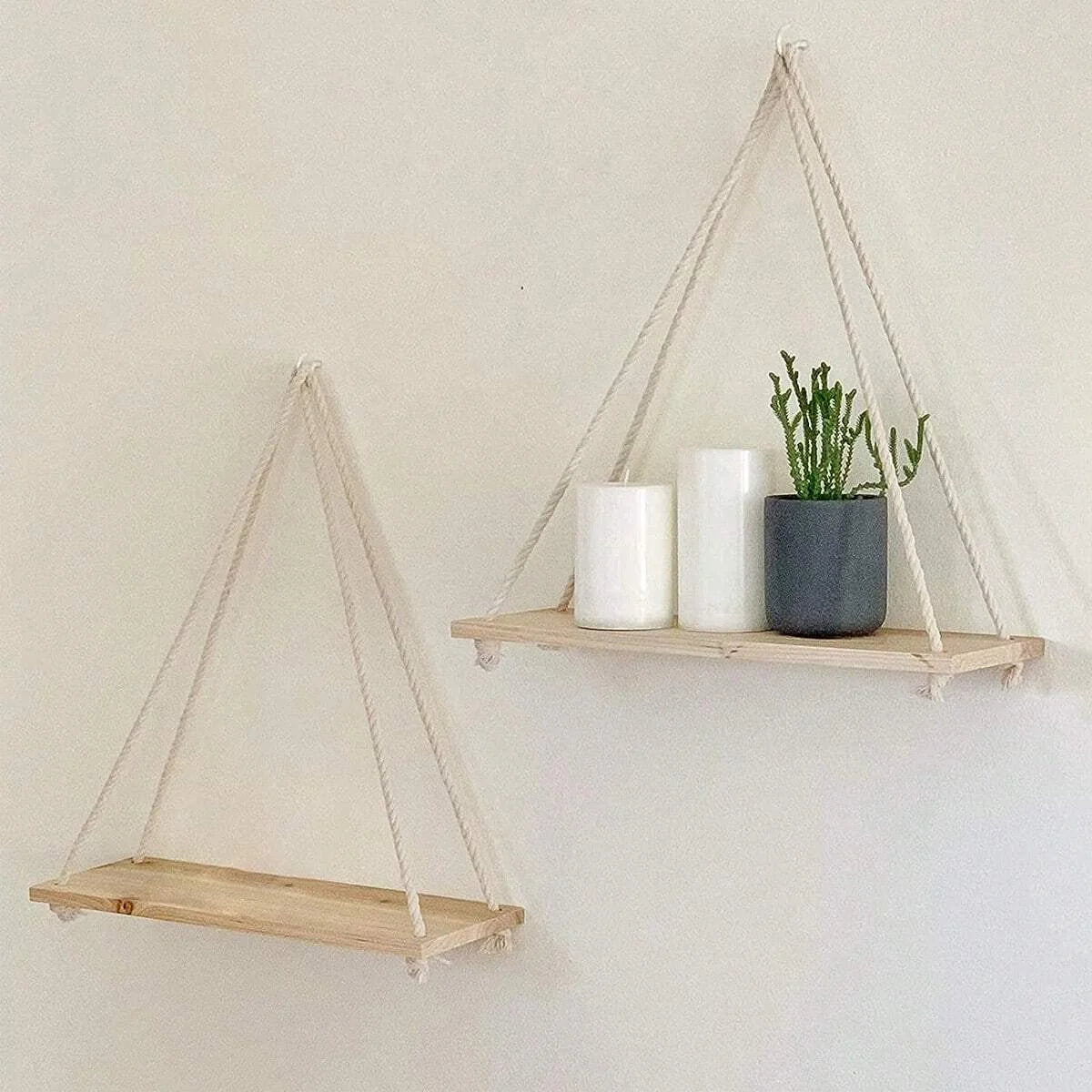 Étagère Murale en Bois Design Suspendu et Élégant - Minseh