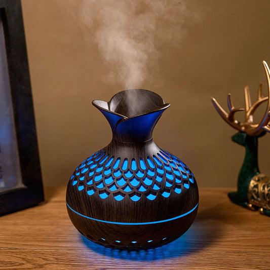 Mini Humidificateur USB 300ML – Design Vase & Lumière LED Colorée | Minseh