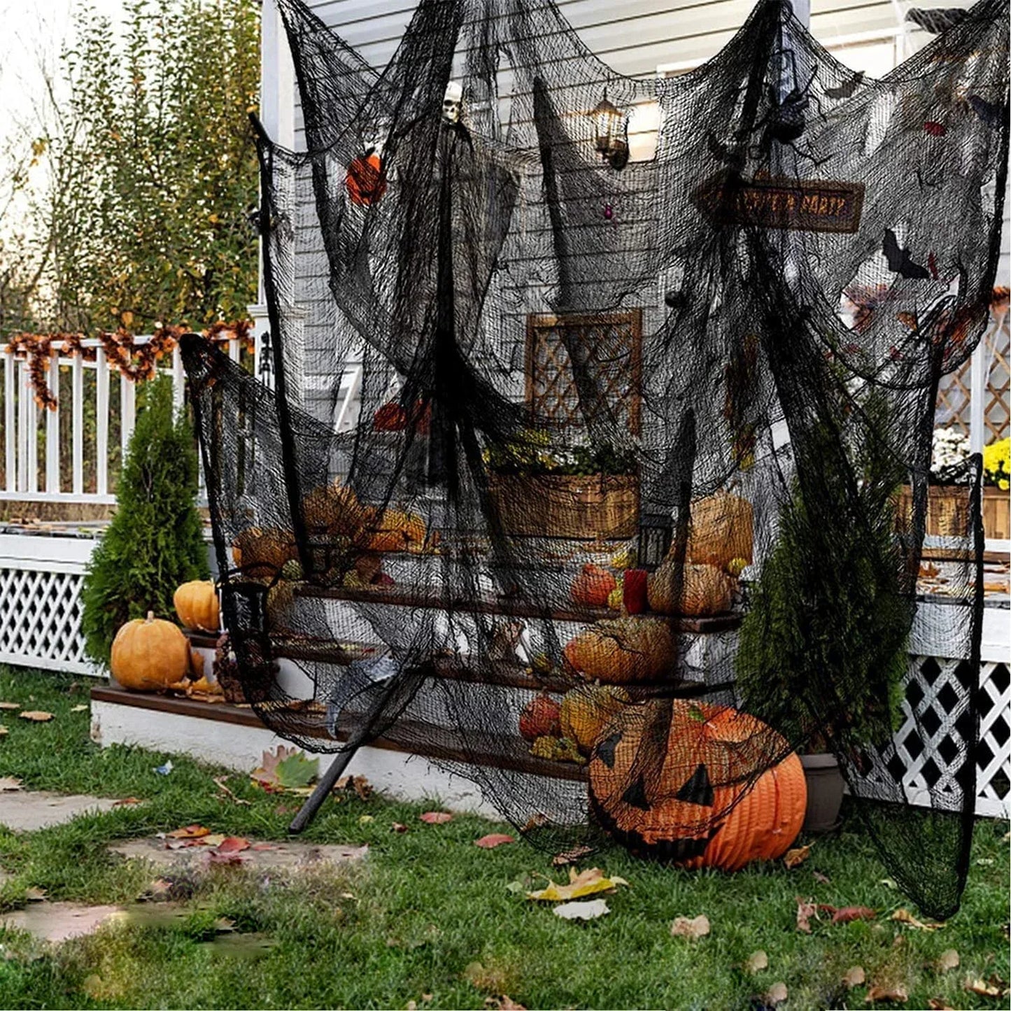 Décoration Halloween en gaze noire – Minseh
