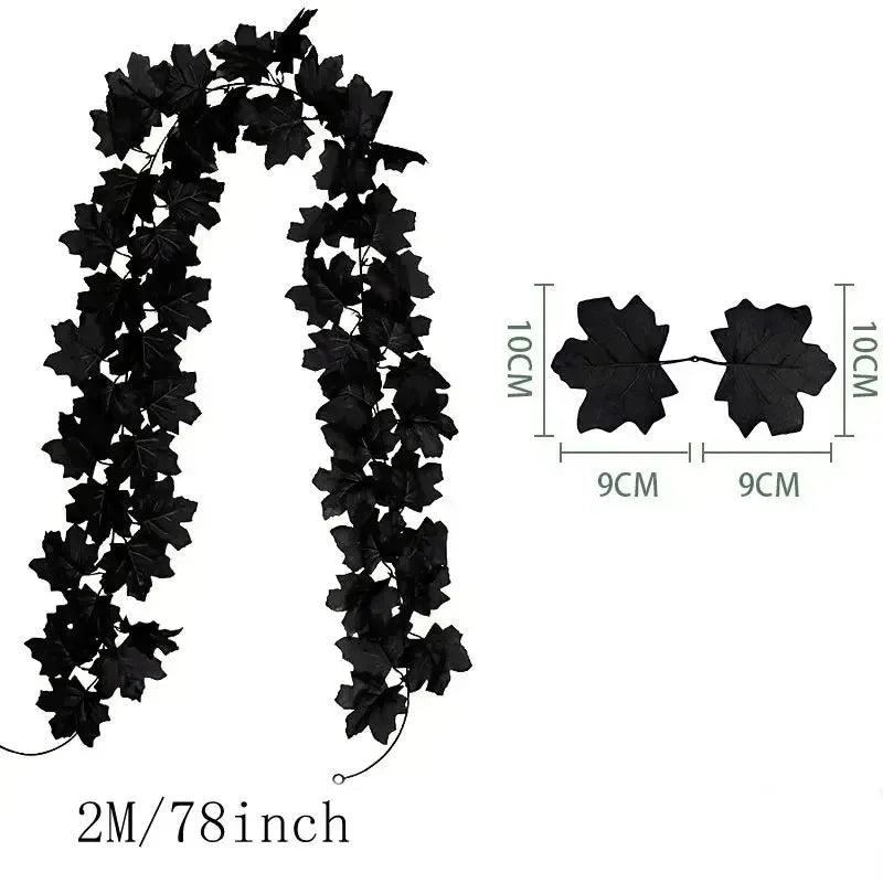 Guirlande d'Halloween en feuilles d’érable artificielles – Minseh