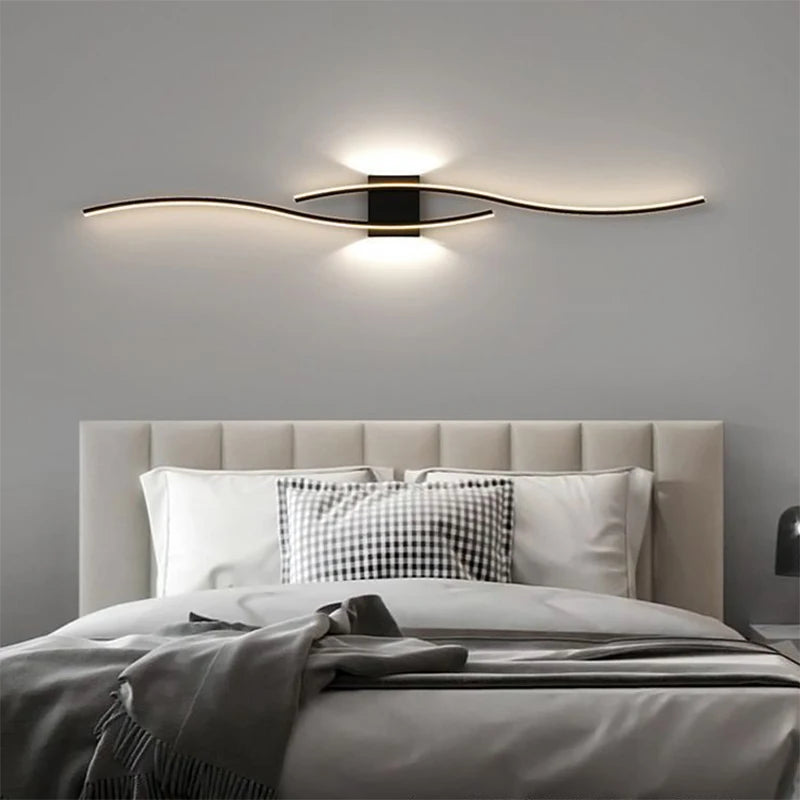 Applique murale moderne LED à double courbe - Minseh