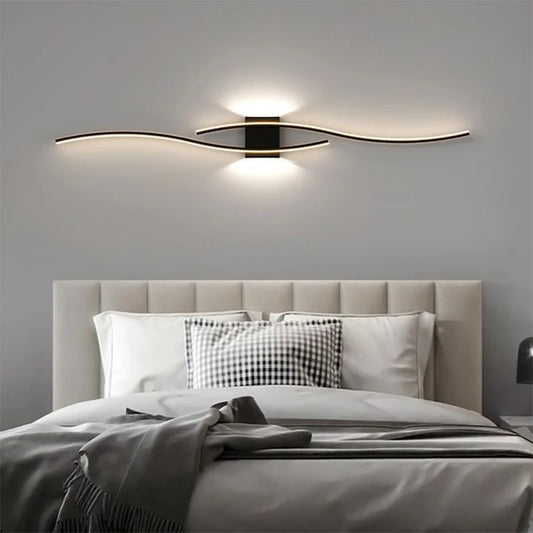 Applique murale moderne LED à double courbe - Minseh