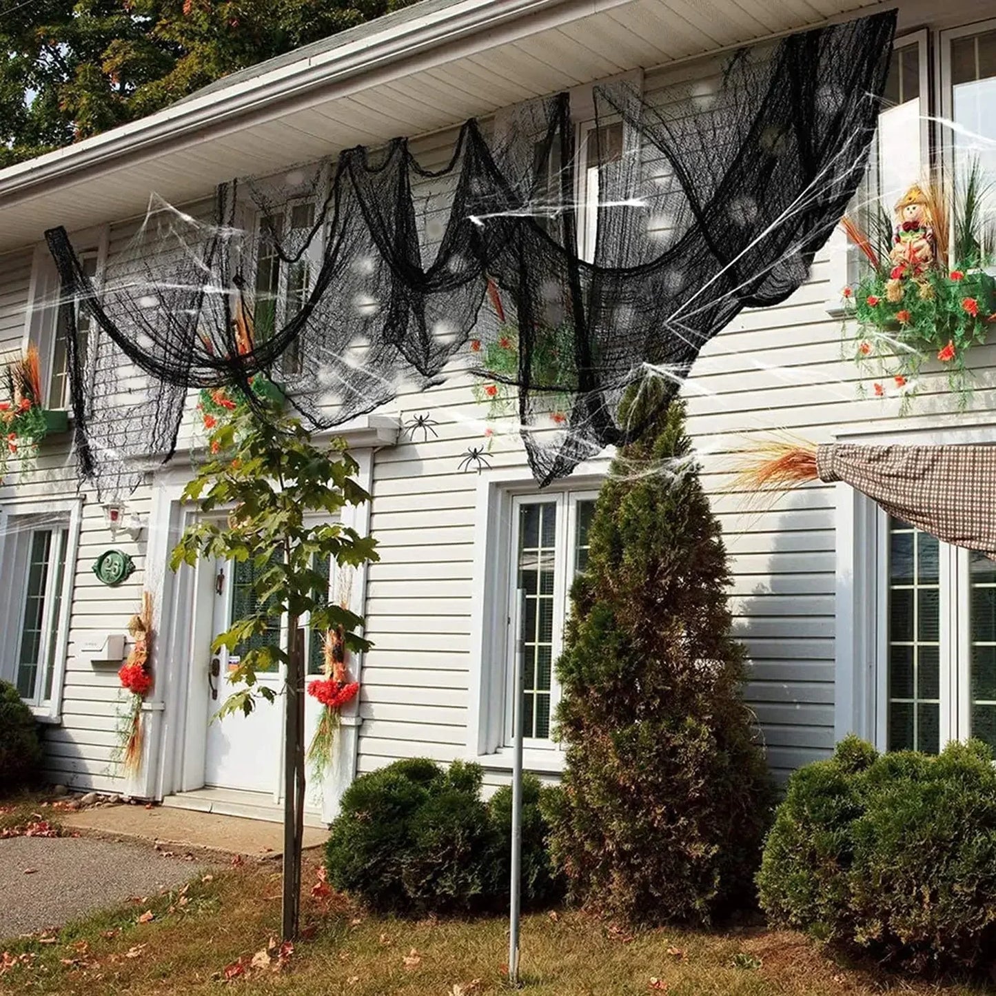 Décoration Halloween en gaze noire – Minseh