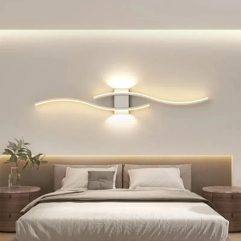 Applique murale moderne LED à double courbe - Minseh