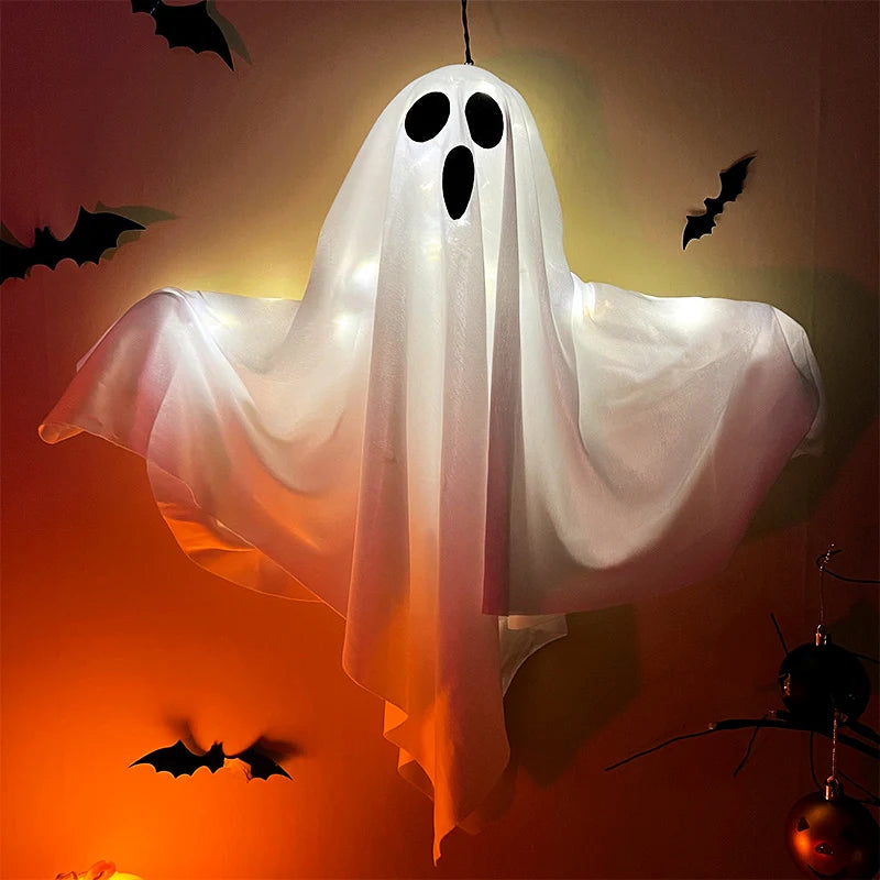Fantôme lumineux à LED - Décoration d'Halloween à petit prix - Minseh