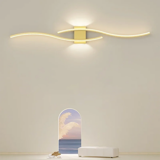 Applique murale moderne LED à double courbe - Minseh