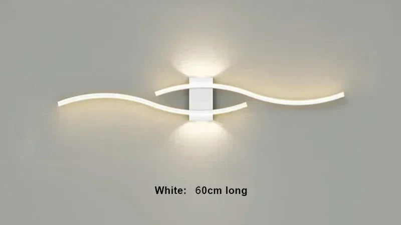 Applique murale moderne LED à double courbe - Minseh
