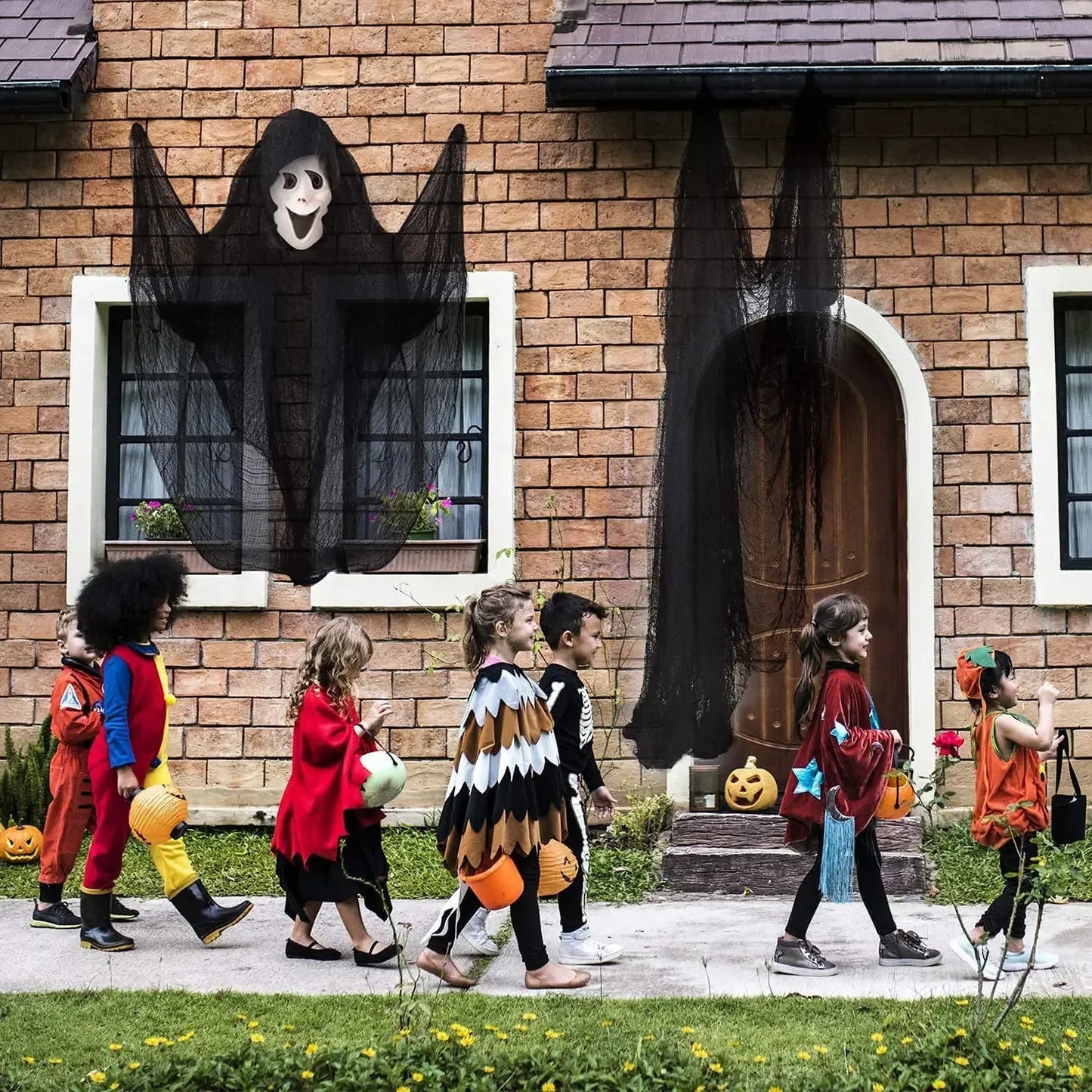 Décoration Halloween en gaze noire – Minseh