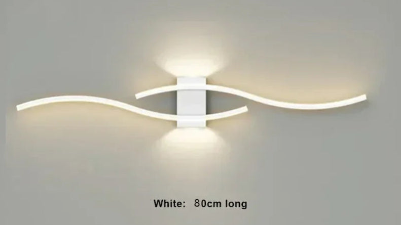 Applique murale moderne LED à double courbe - Minseh