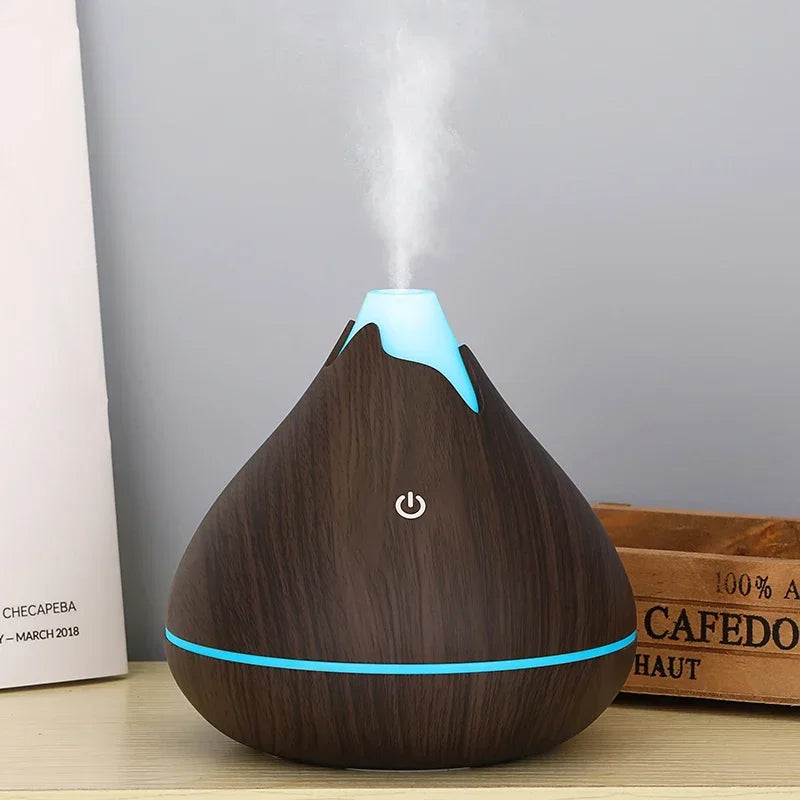 Diffuseur d’Huiles Essentielles 350ML – Ultrasonique LED 7 Couleurs & Télécommande | Minseh