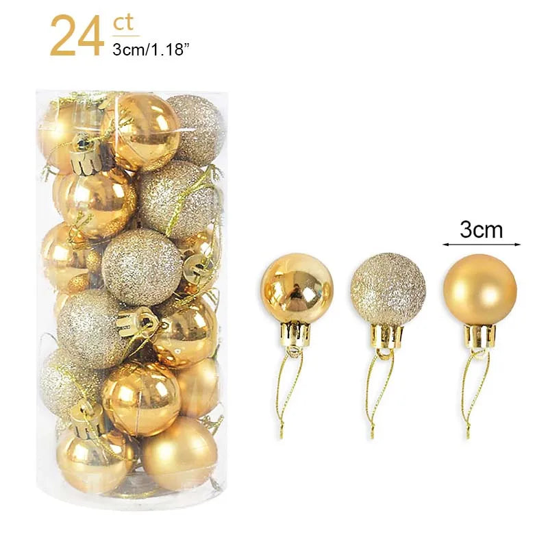 Boîte de Boules de Noël Minseh™ – Ornements Suspendus pour Sapin