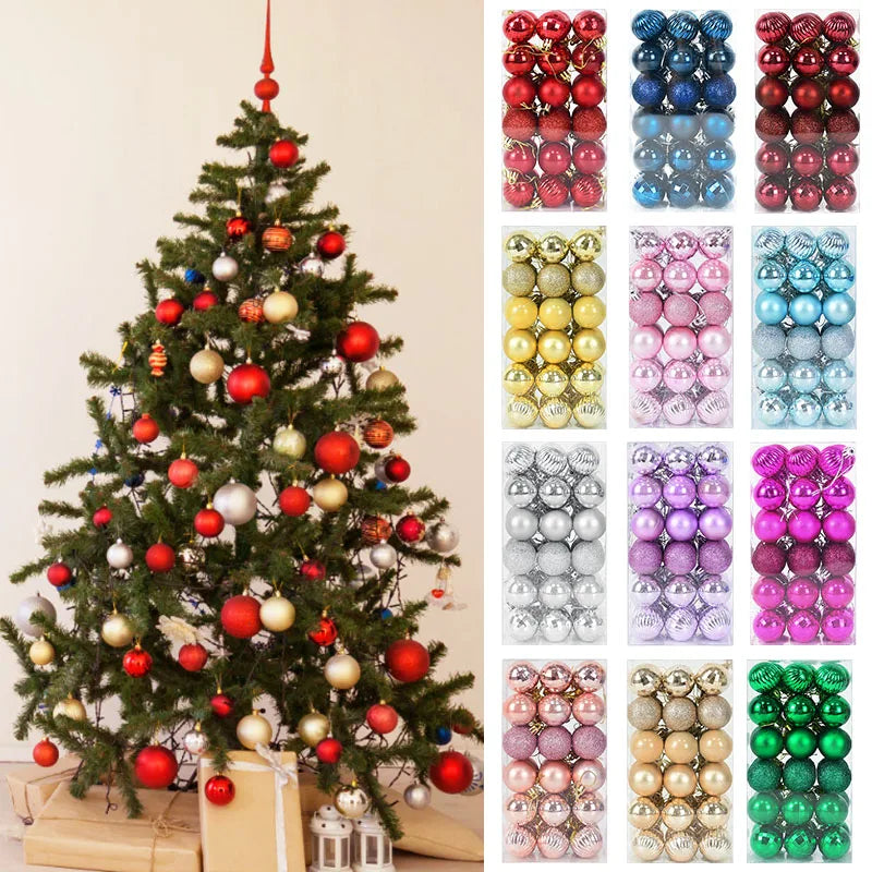 Boîte de Boules de Noël Minseh™ – Ornements Suspendus pour Sapin