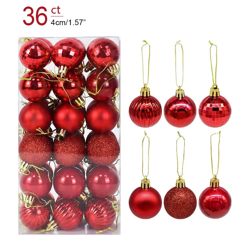 Boîte de Boules de Noël Minseh™ – Ornements Suspendus pour Sapin