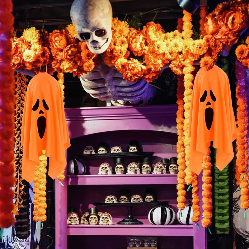 Fantôme lumineux à LED - Décoration d'Halloween à petit prix - Minseh