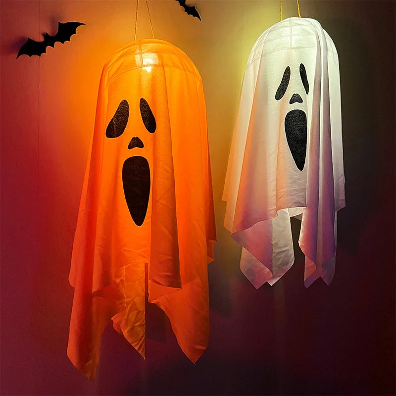Fantôme lumineux à LED - Décoration d'Halloween à petit prix - Minseh