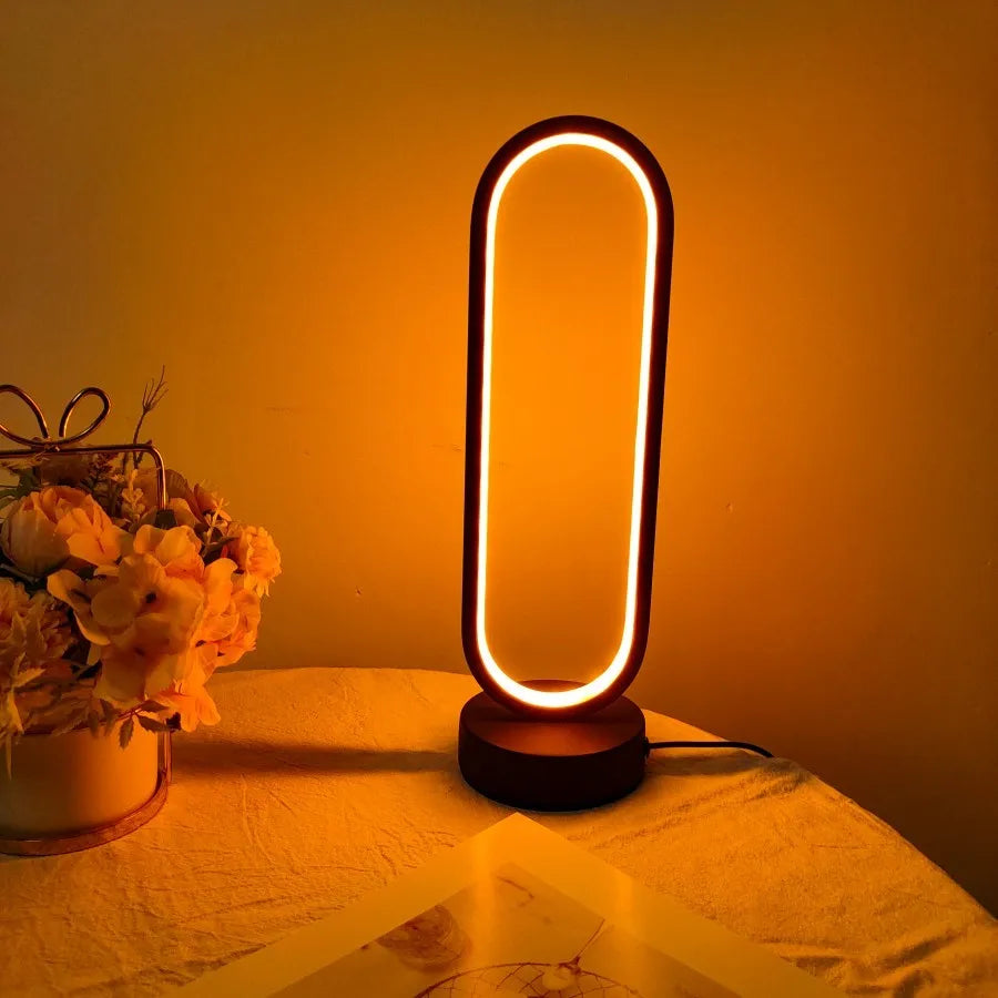 Lampe de Chevet Annulaire Design – Modèle Lettre G | Minseh
