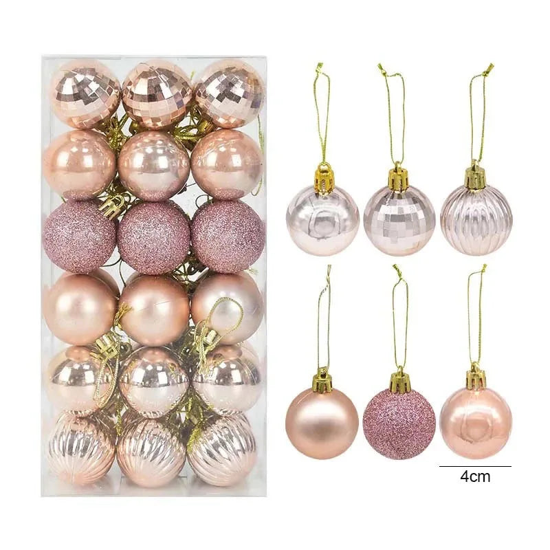Boîte de Boules de Noël Minseh™ – Ornements Suspendus pour Sapin