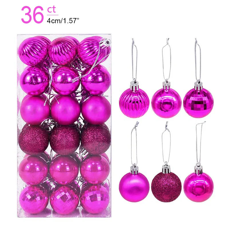 Boîte de Boules de Noël Minseh™ – Ornements Suspendus pour Sapin