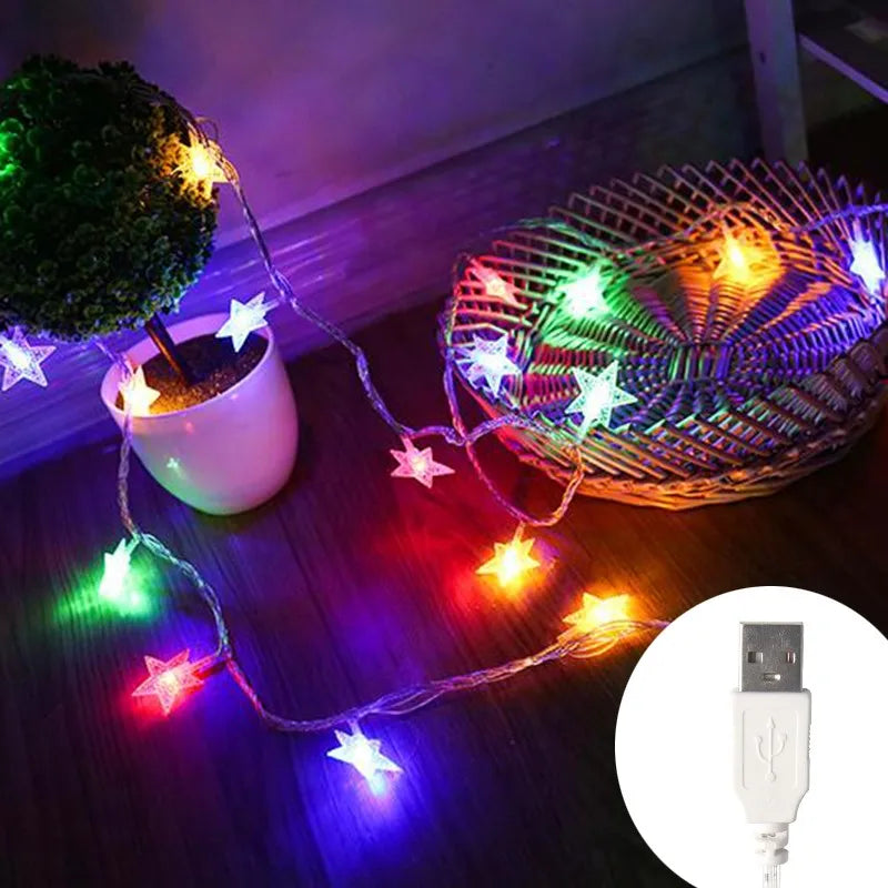 Guirlande Étoilée LED – Décoration Féerique | Minseh