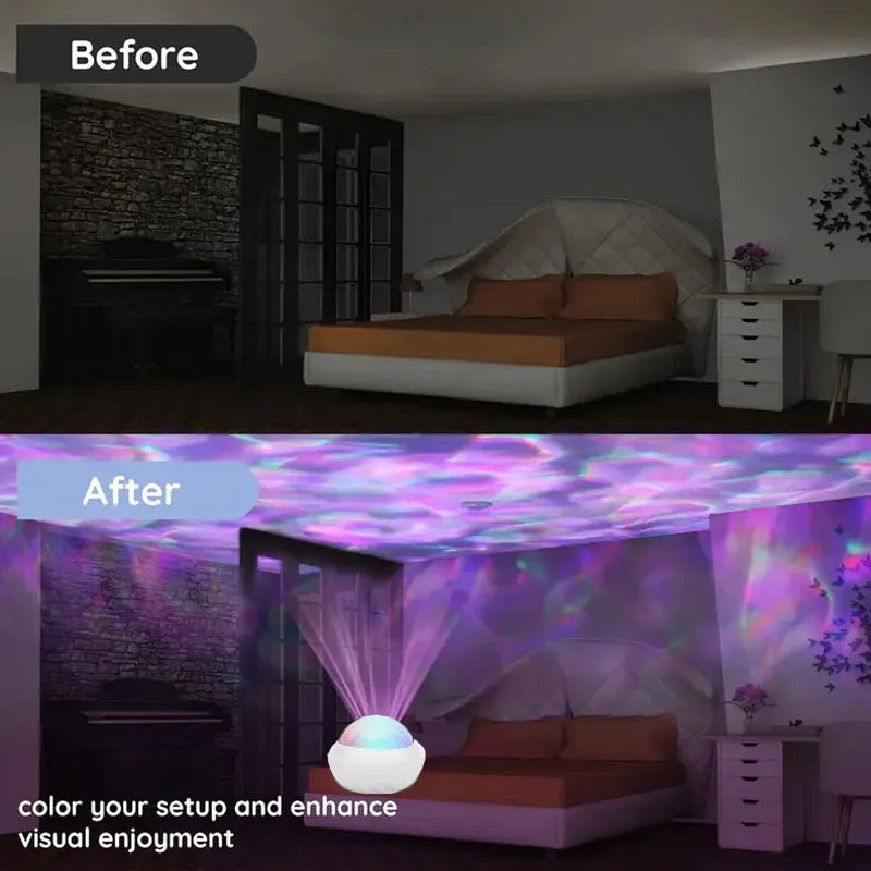 Projecteur Aurora™ – Aurore Boréale RGB 360° | Minseh