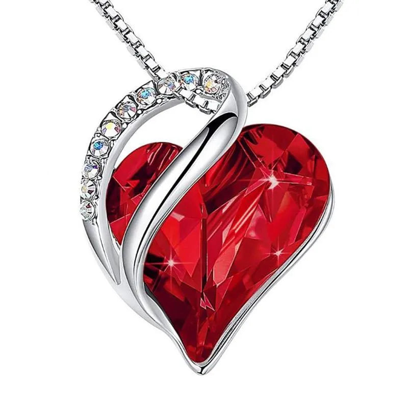 Collier Cœur d’Océan & Rose Éternelle – Cadeau Romantique | Minseh