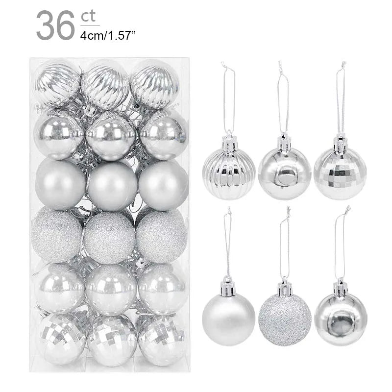 Boîte de Boules de Noël Minseh™ – Ornements Suspendus pour Sapin