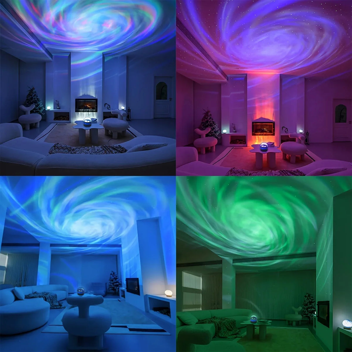 Projecteur LED Aurore Boréale & Ciel Étoilé | Minseh