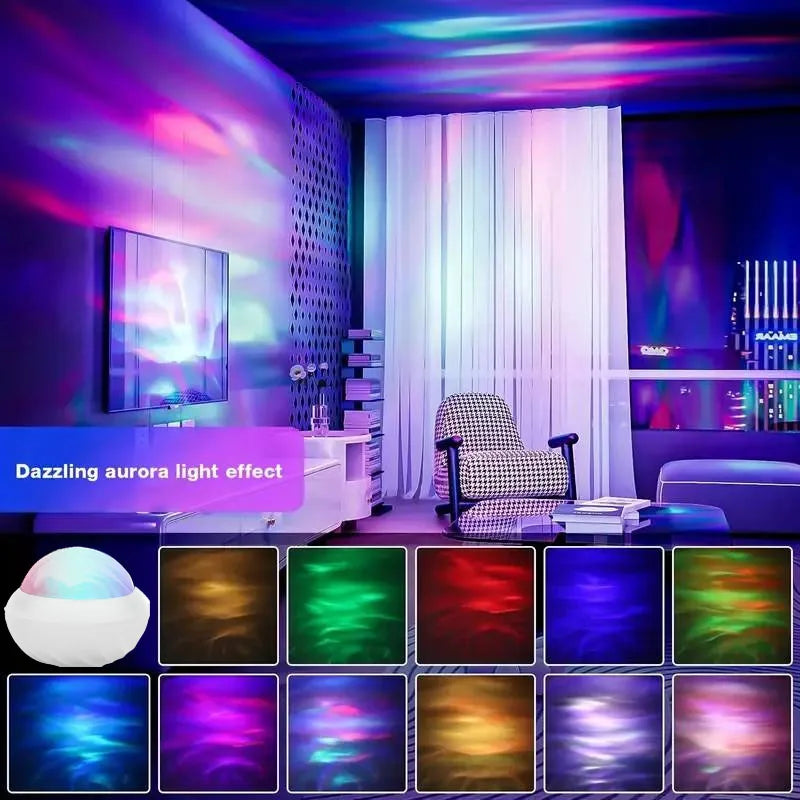 Projecteur Aurora™ – Aurore Boréale RGB 360° | Minseh