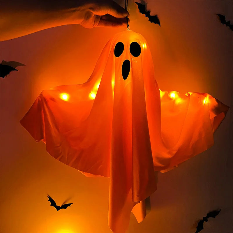 Fantôme lumineux à LED - Décoration d'Halloween à petit prix - Minseh