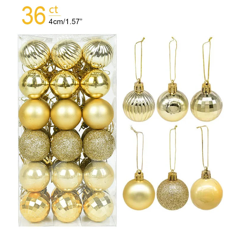 Boîte de Boules de Noël Minseh™ – Ornements Suspendus pour Sapin