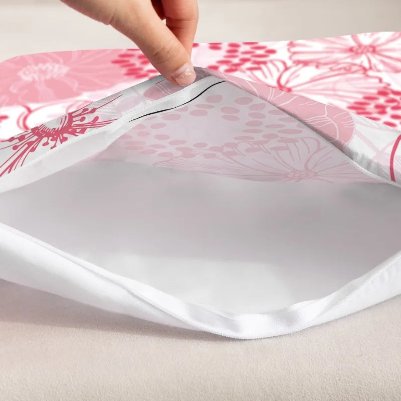 Housse de Coussin Festive Minseh™ – Motif Peinture à l’Huile Père Noël & Bonhomme de Neige, Idéal Salon & Canapé