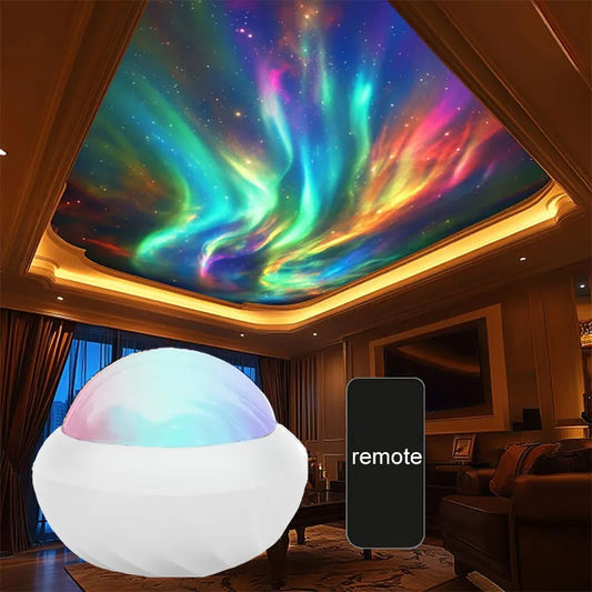 Projecteur Aurora™ – Aurore Boréale RGB 360° | Minseh