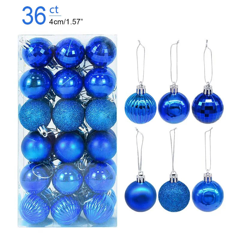 Boîte de Boules de Noël Minseh™ – Ornements Suspendus pour Sapin