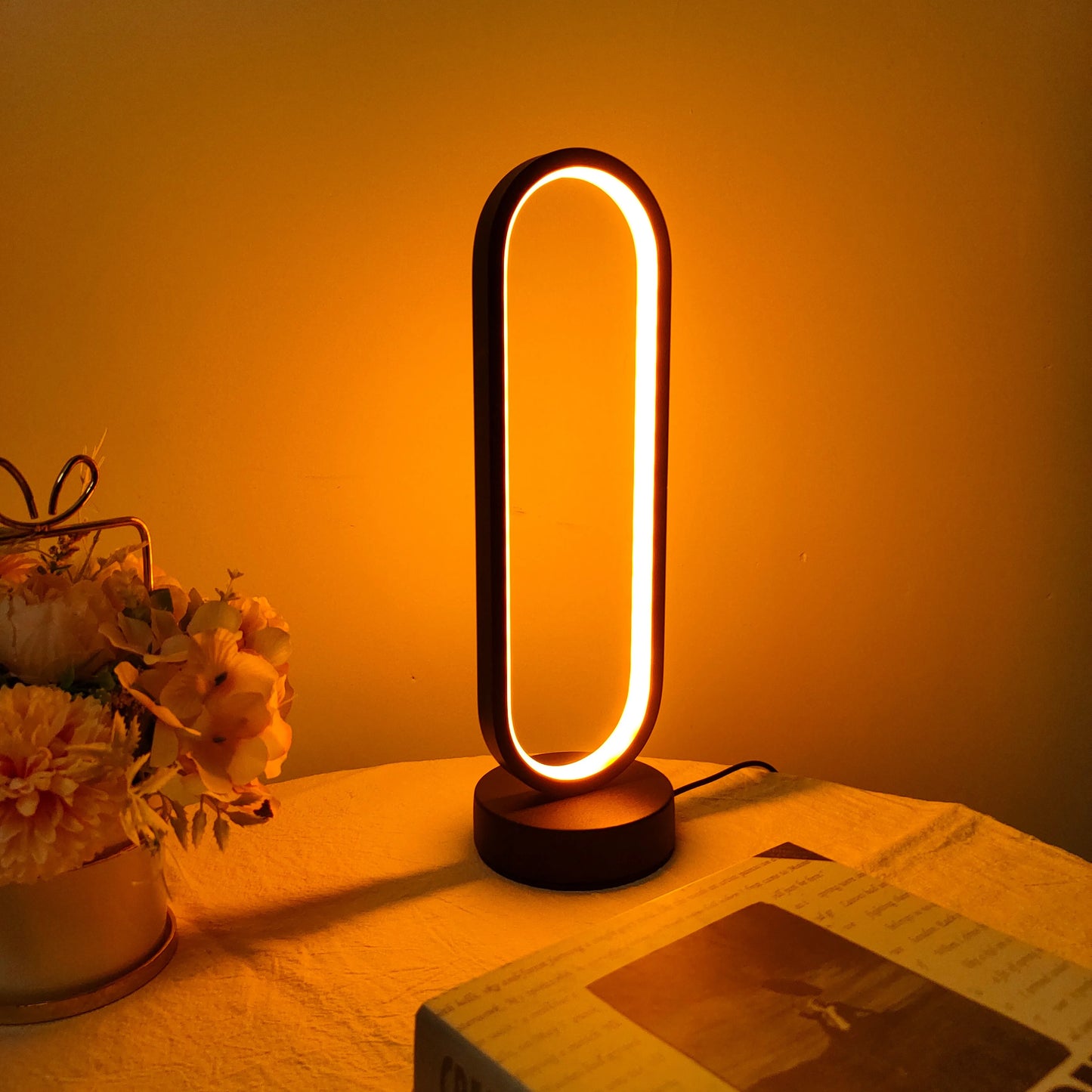 Lampe de Chevet Annulaire Design – Modèle Lettre G | Minseh