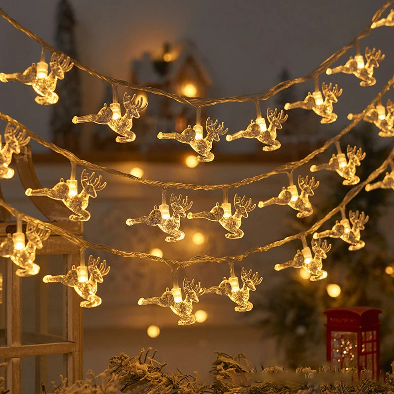 Guirlande Lumineuse de Noël Minseh™ – 1,5/3M LED Flocon de Neige, Étanche, Fée & Étoiles pour Maison, Arbre de Noël et Jardin