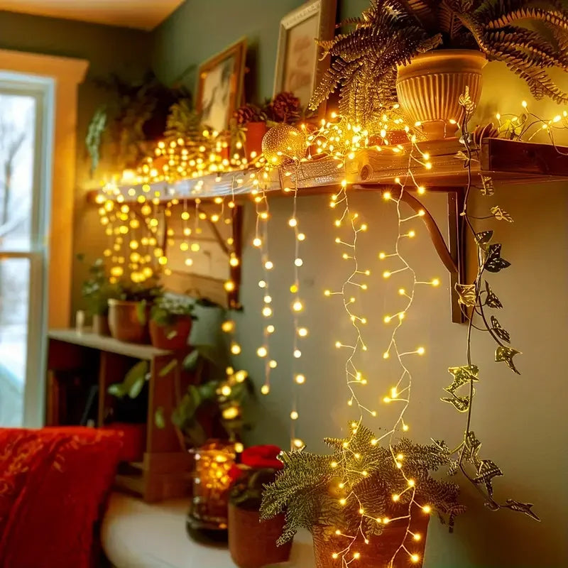 Guirlande Lumineuse Féerique Minseh™ – Fil Argenté & LEDs Télécommandées (USB)