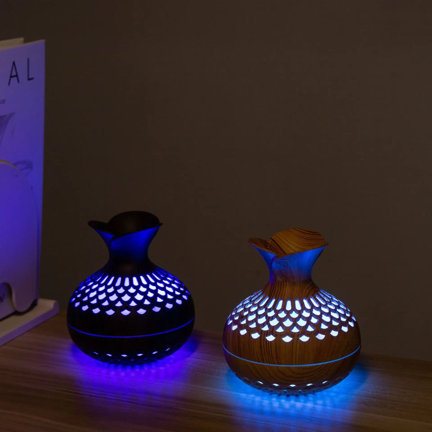 Mini Humidificateur USB 300ML – Design Vase & Lumière LED Colorée | Minseh