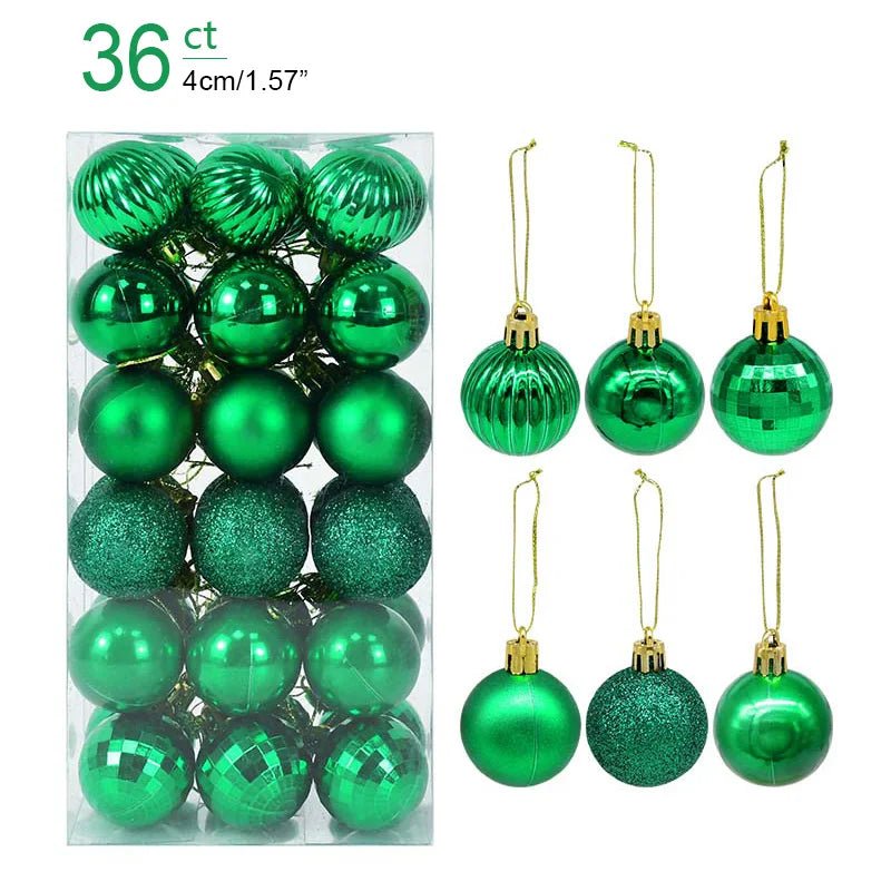 Boîte de Boules de Noël Minseh™ – Ornements Suspendus pour Sapin
