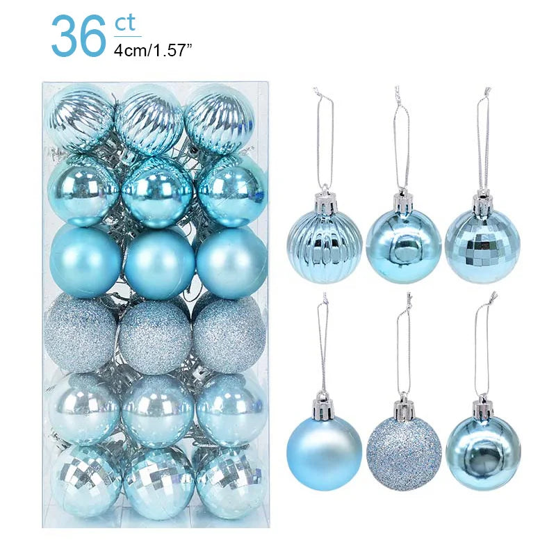 Boîte de Boules de Noël Minseh™ – Ornements Suspendus pour Sapin