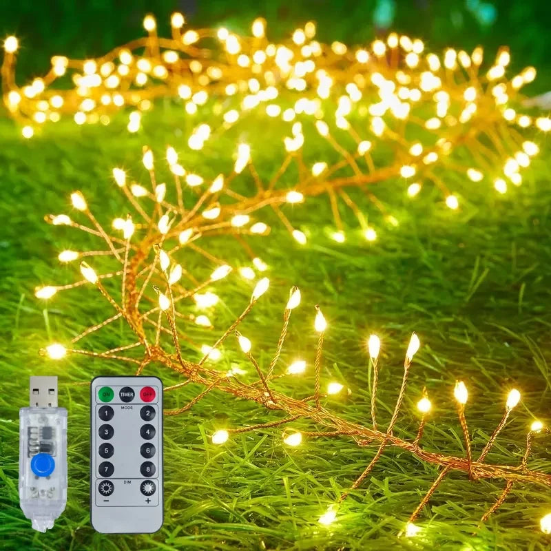 Guirlande Lumineuse Féerique Minseh™ – Fil Argenté & LEDs Télécommandées (USB)