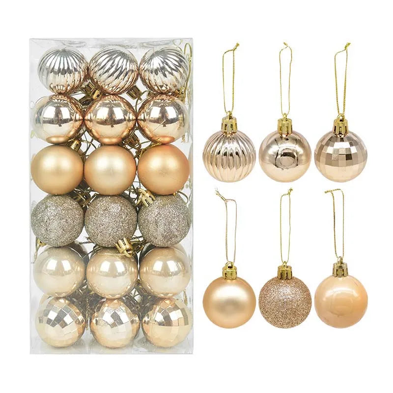 Boîte de Boules de Noël Minseh™ – Ornements Suspendus pour Sapin